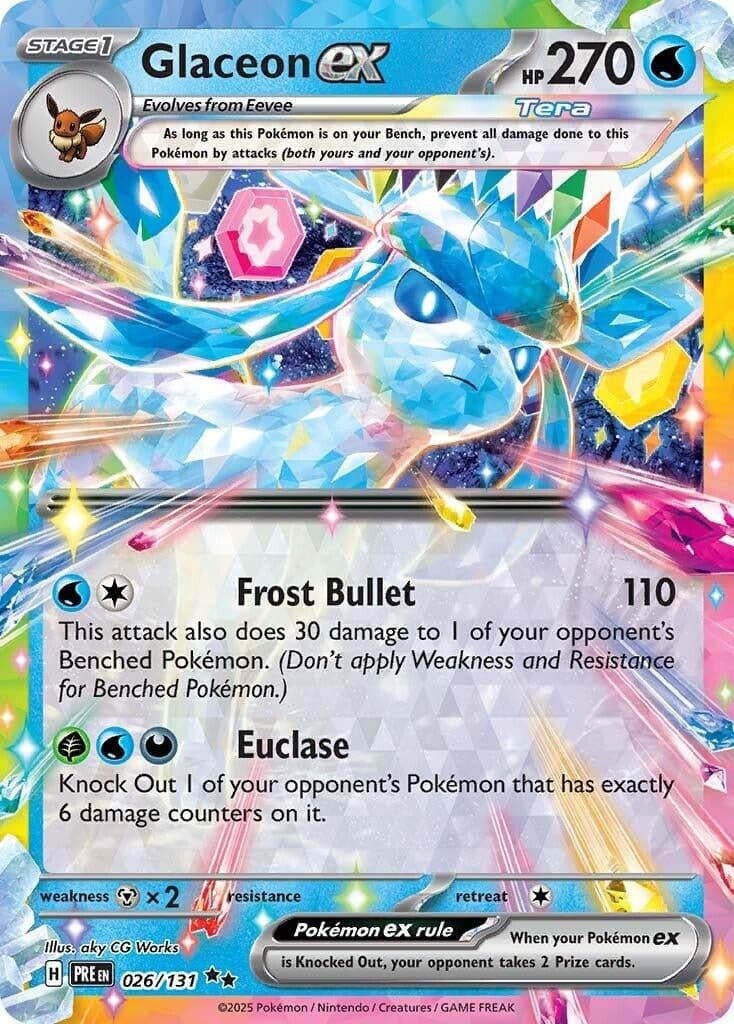 Glaceon ex (026/131) (SV: Prismatic Evolutions)