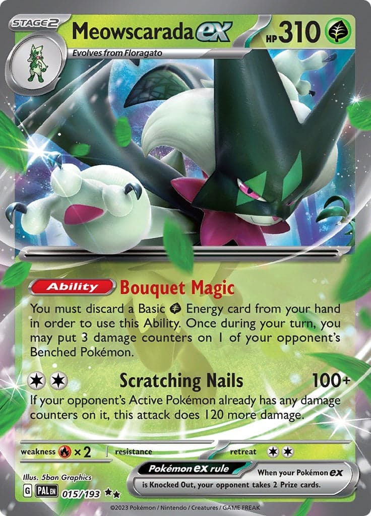 Meowscarada ex (015/193) (SV02: Paldea Evolved)