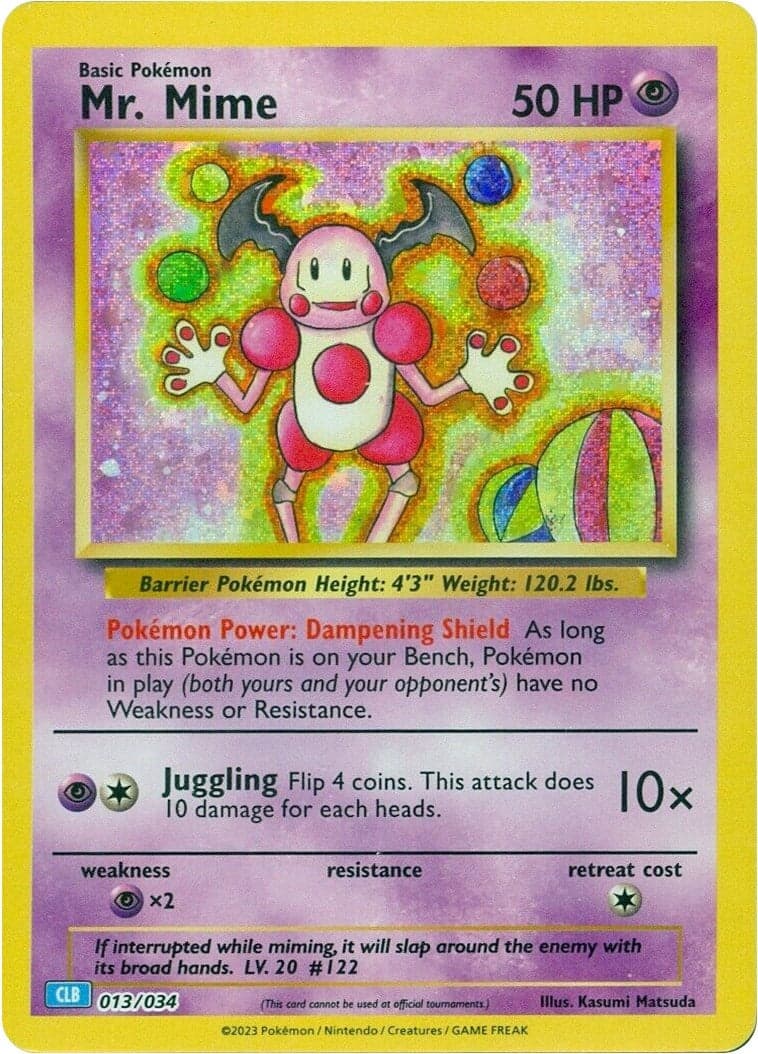 Mr. Mime (013/034) (Trading Card Game Classic)