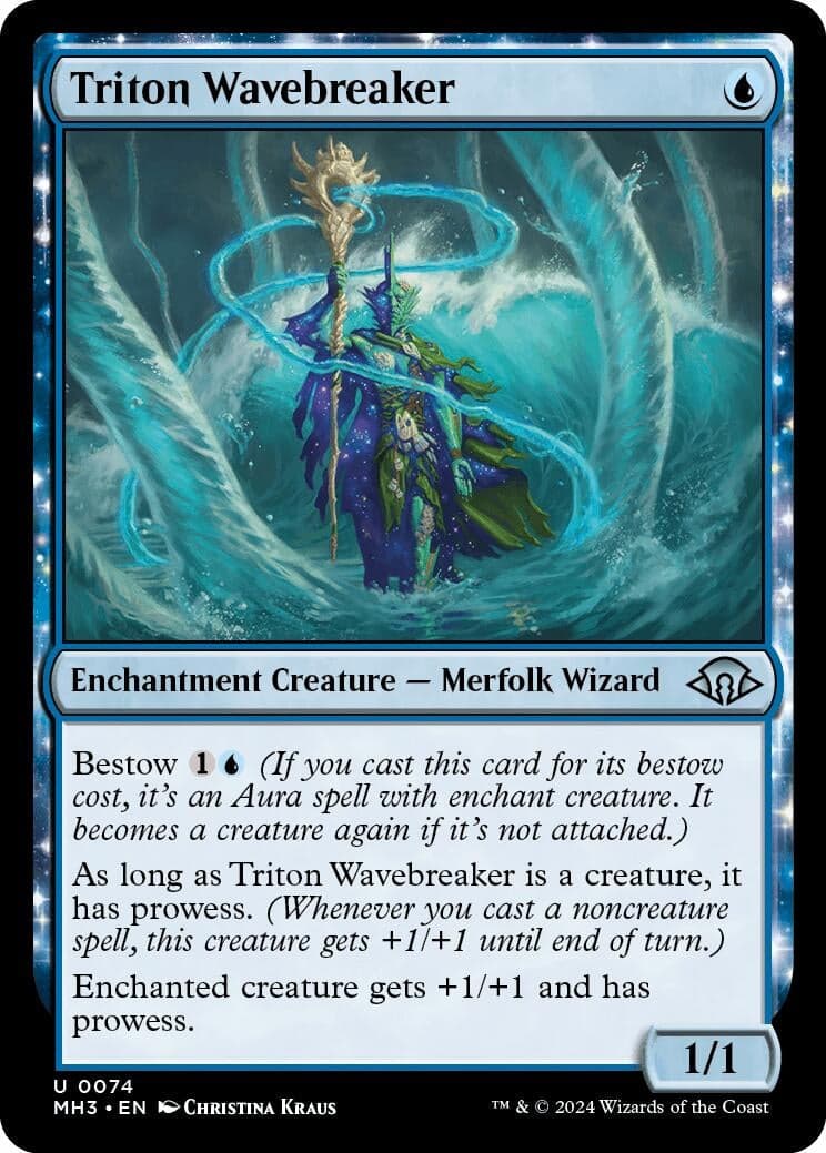 Triton Wavebreaker (74) (Foil) (Modern Horizons 3)