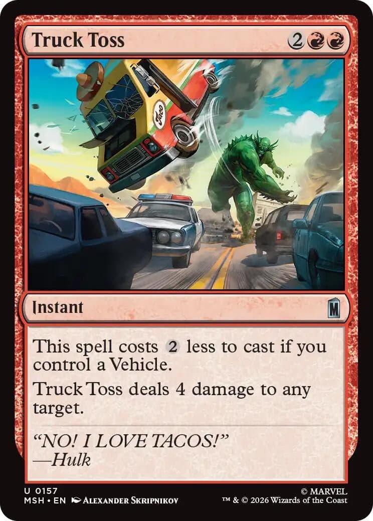 Truck Toss (157) (Marvel Super Heroes) (MSH)