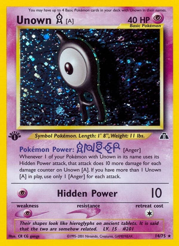 Unown [A] (14) (14/75) (Neo Discovery)