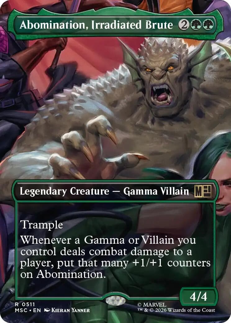 Abomination, Irradiated Brute (Borderless) (511) (Commander: Marvel Super Heroes) (MSC)