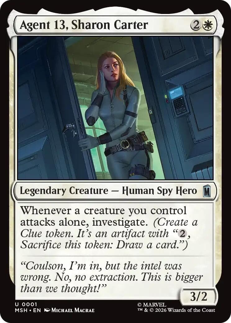 Agent 13, Sharon Carter (1) (Foil) (Marvel Super Heroes) (MSH)