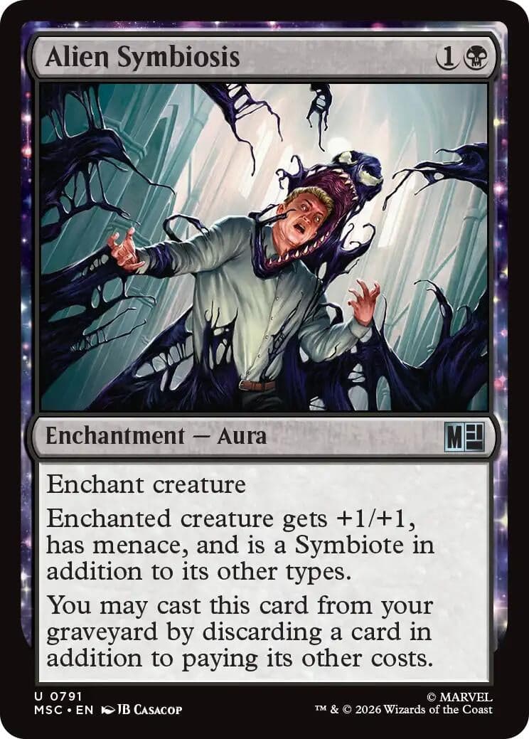 Alien Symbiosis (791) (Foil) (Commander: Marvel Super Heroes) (MSC)