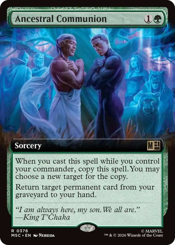 Ancestral Communion (Extended Art) (376) (Foil) (Commander: Marvel Super Heroes) (MSC)