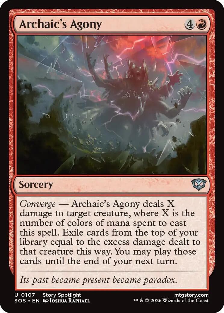 Archaic's Agony (107) (Foil) (Secrets of Strixhaven)