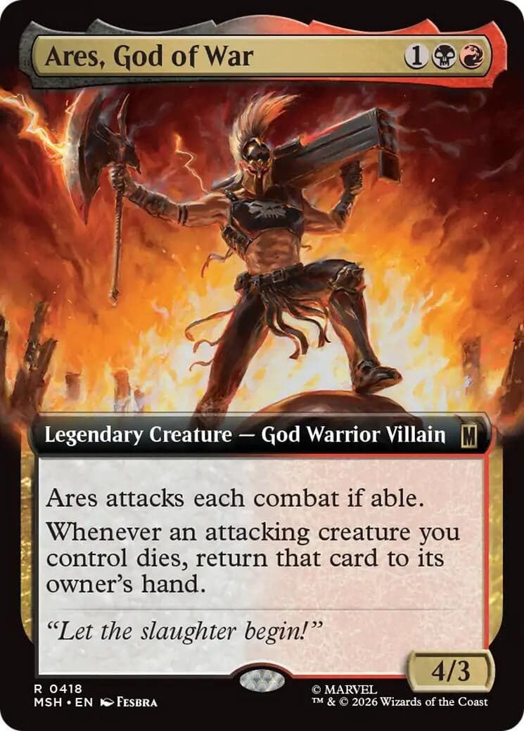 Ares, God of War (Extended Art) (418) (Marvel Super Heroes) (MSH)