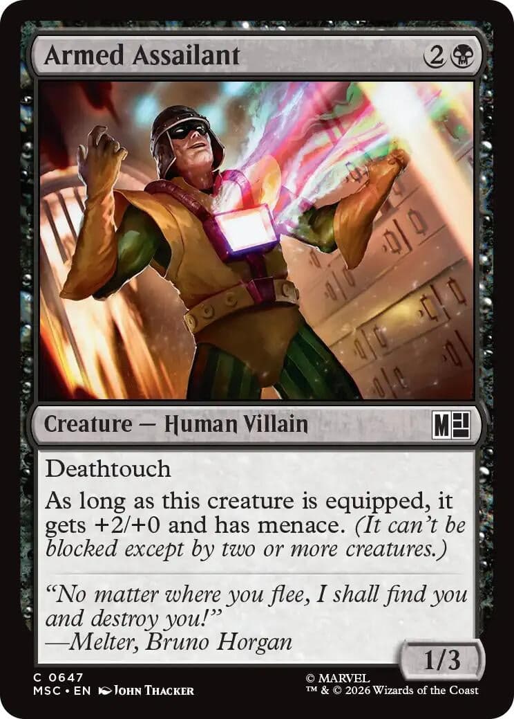 Armed Assailant (647) (Foil) (Commander: Marvel Super Heroes) (MSC)