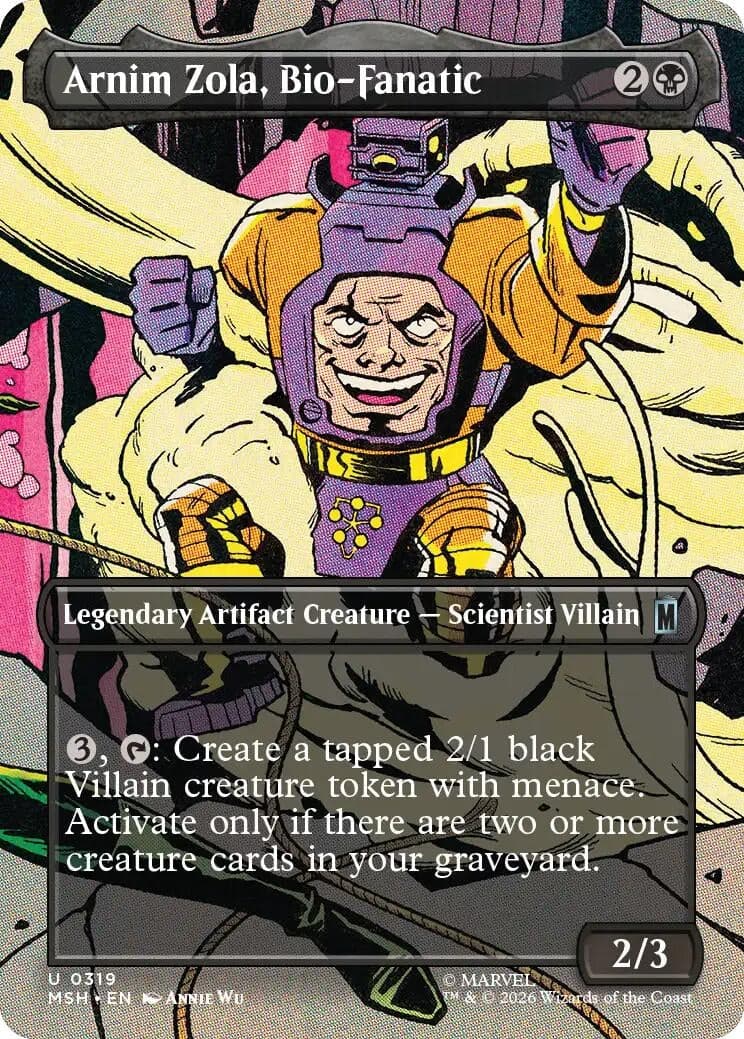 Arnim Zola, Bio-Fanatic (Borderless) (319) (Marvel Super Heroes) (MSH)