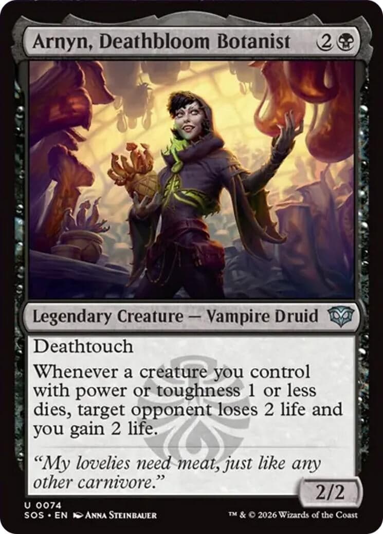 Arnyn, Deathbloom Botanist (74) (Foil) (Secrets of Strixhaven)