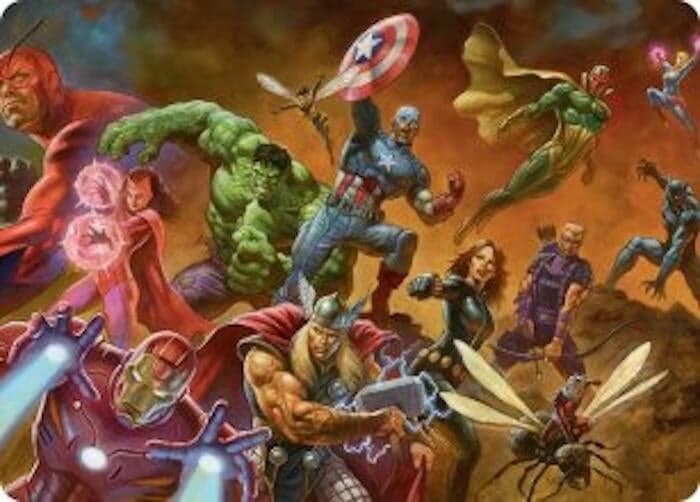 Avengers Assemble! Art Card (1) (Art Series: Marvel Super Heroes) (AAMSH)