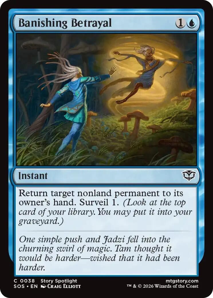 Banishing Betrayal (38) (Foil) (Secrets of Strixhaven)