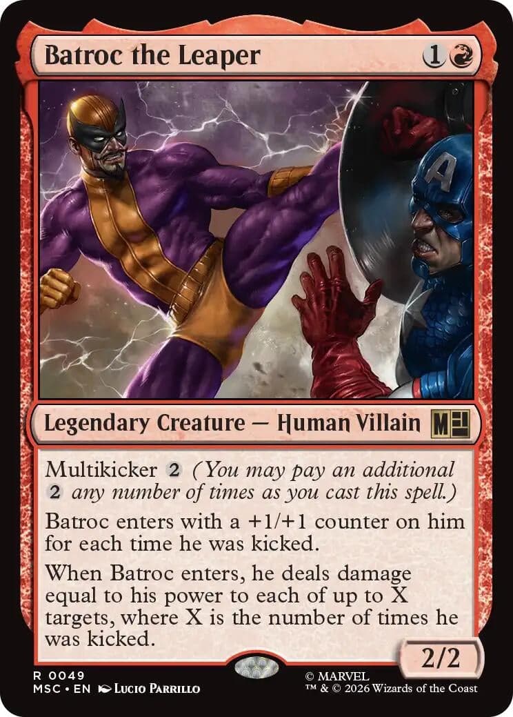 Batroc the Leaper (Surge Foil) (49) (Foil) (Commander: Marvel Super Heroes) (MSC)