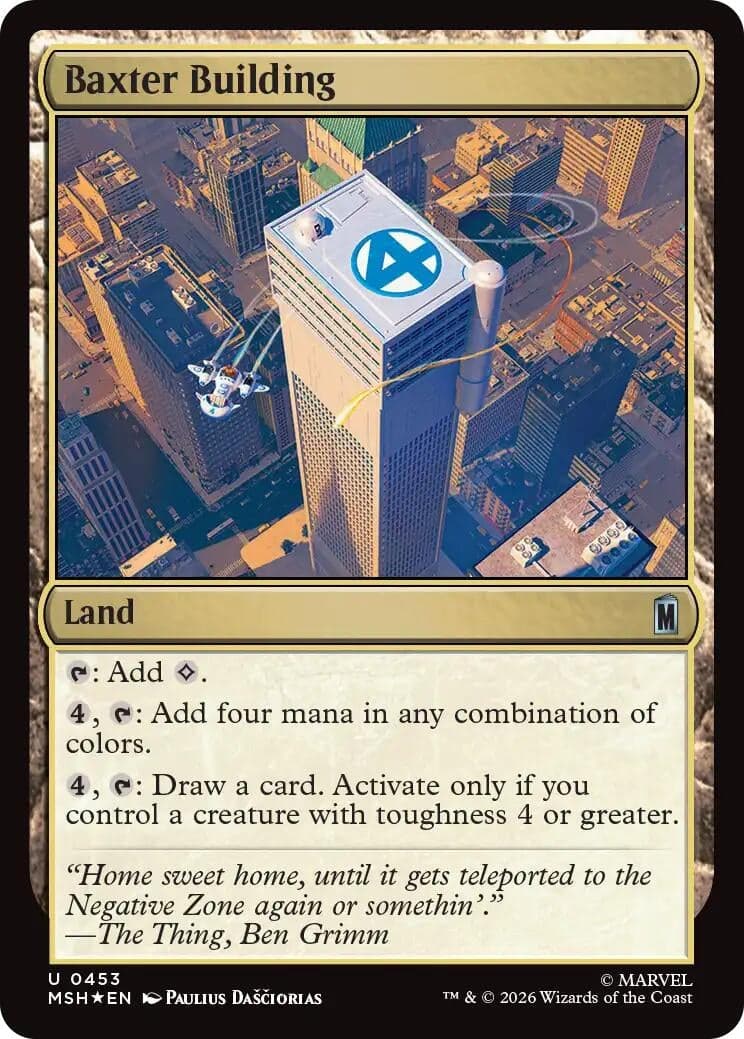 Baxter Building (Surge Foil) (453) (Foil) (Marvel Super Heroes) (MSH)