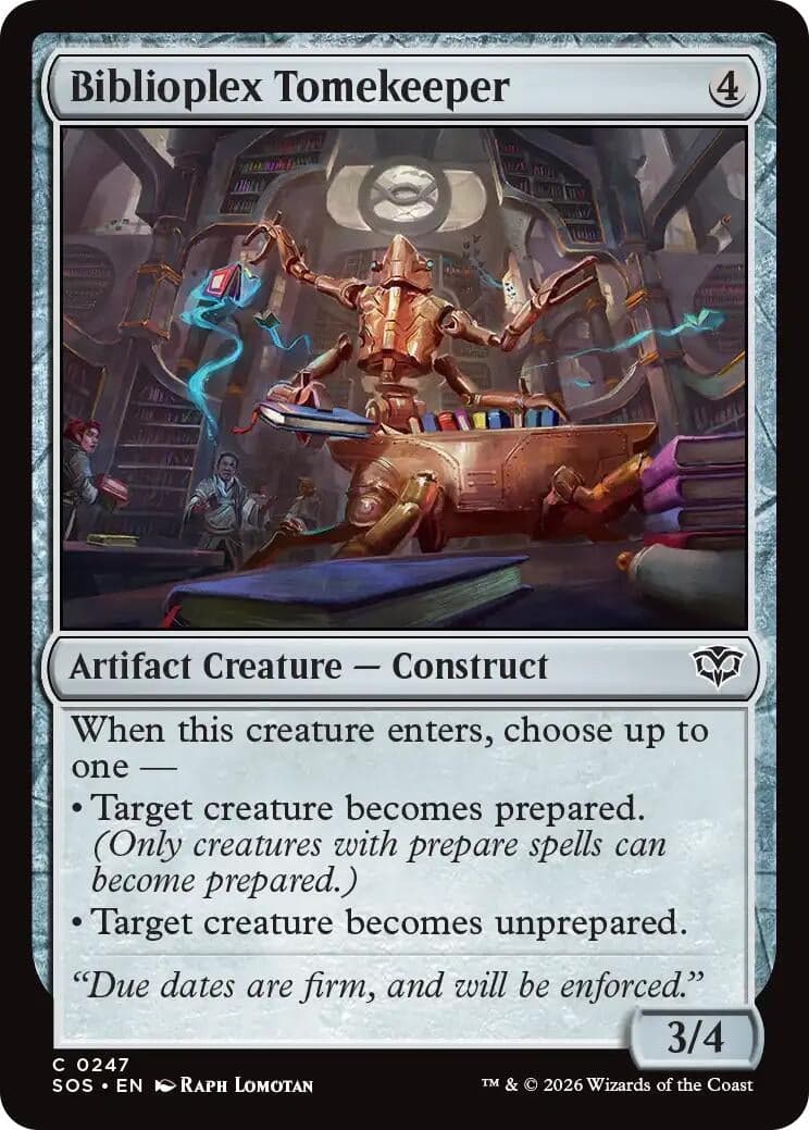 Biblioplex Tomekeeper (247) (Foil) (Secrets of Strixhaven)