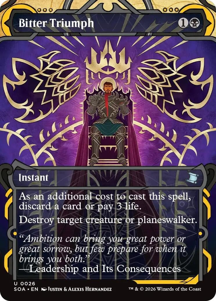 Bitter Triumph (26) (Foil) (Secrets of Strixhaven: Mystical Archive)