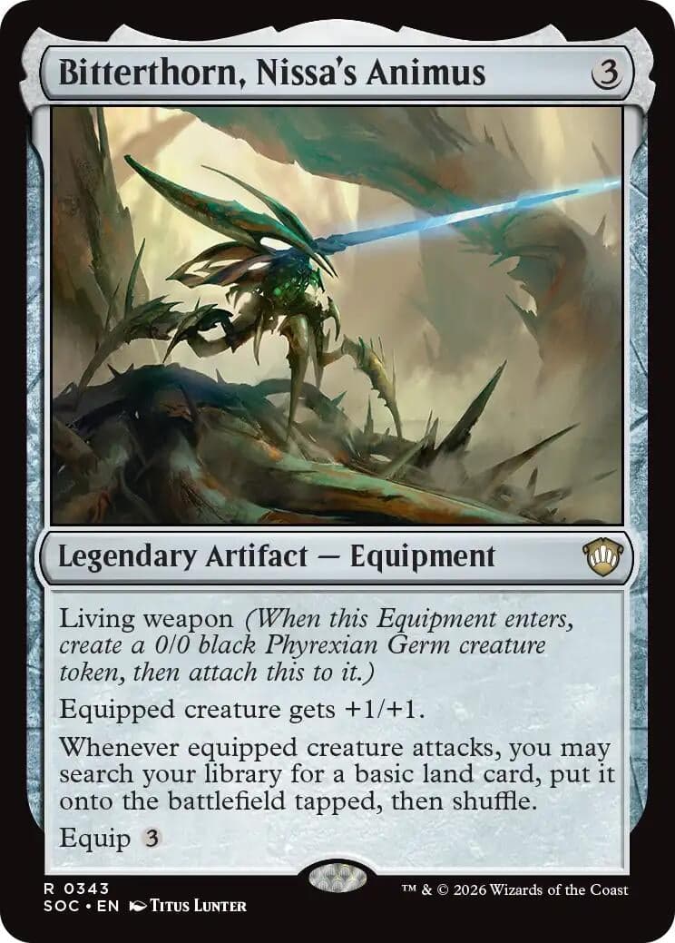 Bitterthorn, Nissa's Animus (343) (Commander: Secrets of Strixhaven)
