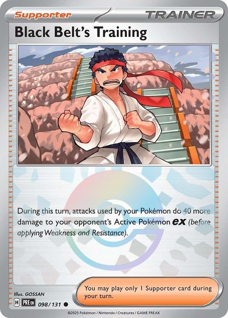 Black Belt's Training - 098/131 (Poke Ball Pattern) (098/131) (SV: Prismatic Evolutions)