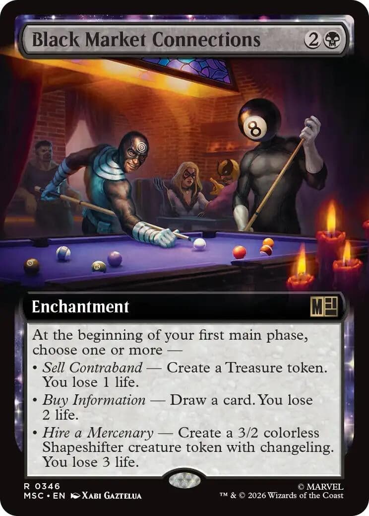 Black Market Connections (Extended Art) (346) (Commander: Marvel Super Heroes) (MSC)