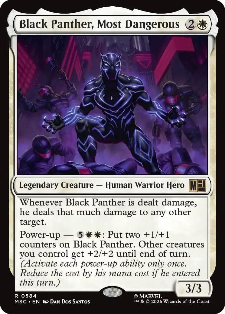 Black Panther, Most Dangerous (584) (Commander: Marvel Super Heroes) (MSC)