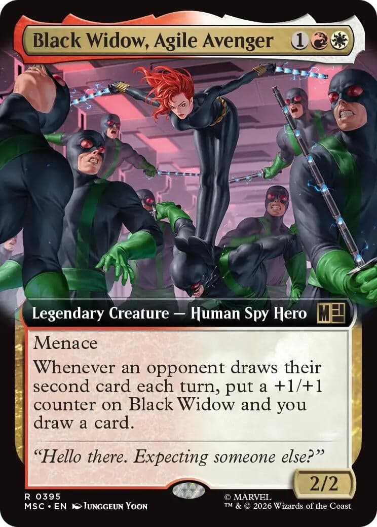 Black Widow, Agile Avenger (Extended Art) (395) (Commander: Marvel Super Heroes) (MSC)