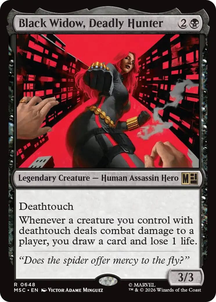 Black Widow, Deadly Hunter (648) (Commander: Marvel Super Heroes) (MSC)
