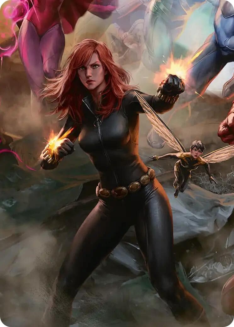 Black Widow, Intel Expert Art Card (4) (Art Series: Marvel Super Heroes) (AAMSH)