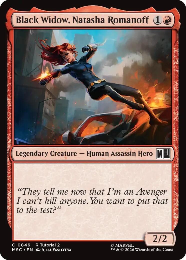Black Widow, Natasha Romanoff (0846) (846) (Commander: Marvel Super Heroes) (MSC)