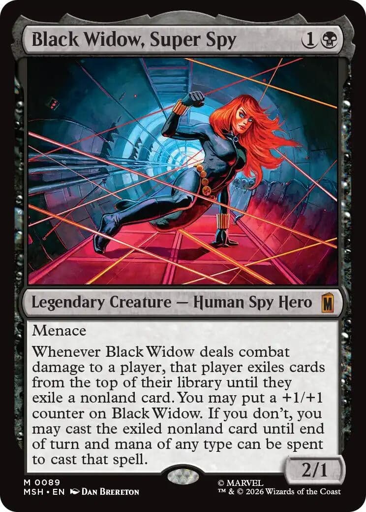 Black Widow, Super Spy (89) (Foil) (Marvel Super Heroes) (MSH)