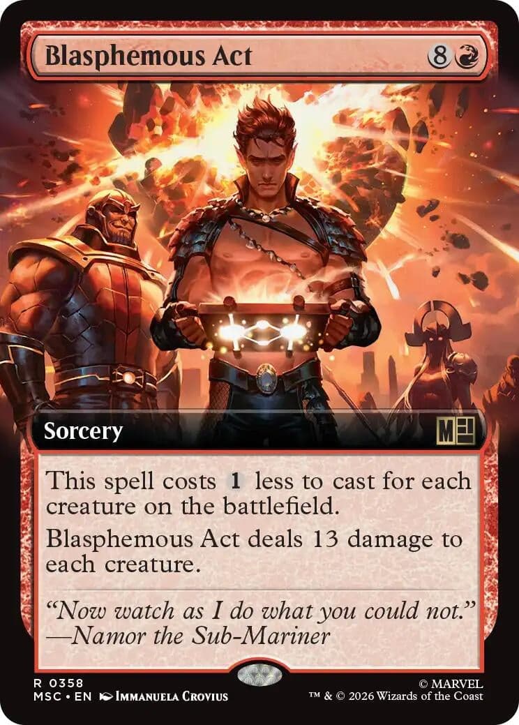 Blasphemous Act (Extended Art) (358) (Commander: Marvel Super Heroes) (MSC)