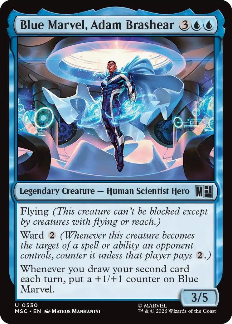Blue Marvel, Adam Brashear (530) (Foil) (Commander: Marvel Super Heroes) (MSC)