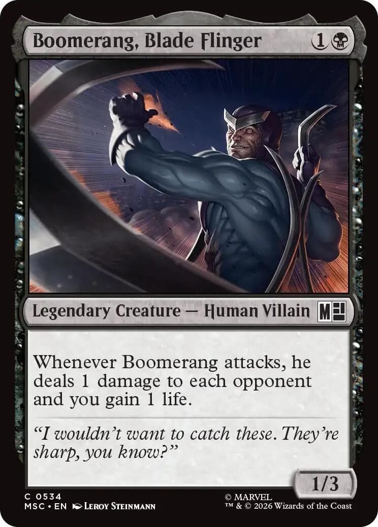Boomerang, Blade Flinger (534) (Commander: Marvel Super Heroes) (MSC)