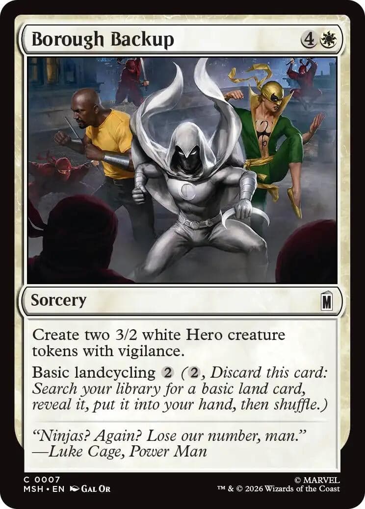 Borough Backup (7) (Foil) (Marvel Super Heroes) (MSH)