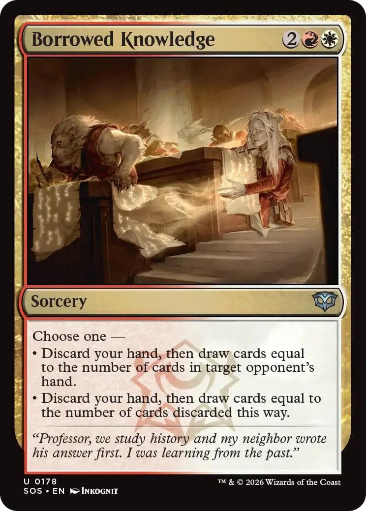 Borrowed Knowledge (178) (Foil) (Secrets of Strixhaven)