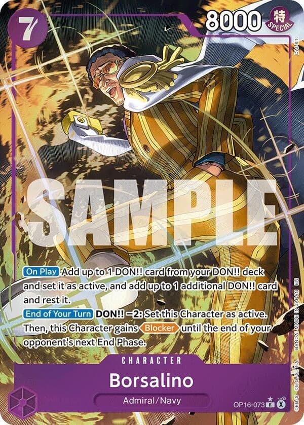 Borsalino (Alternate Art) (OP16-073) (Foil) (The Time of Battle)