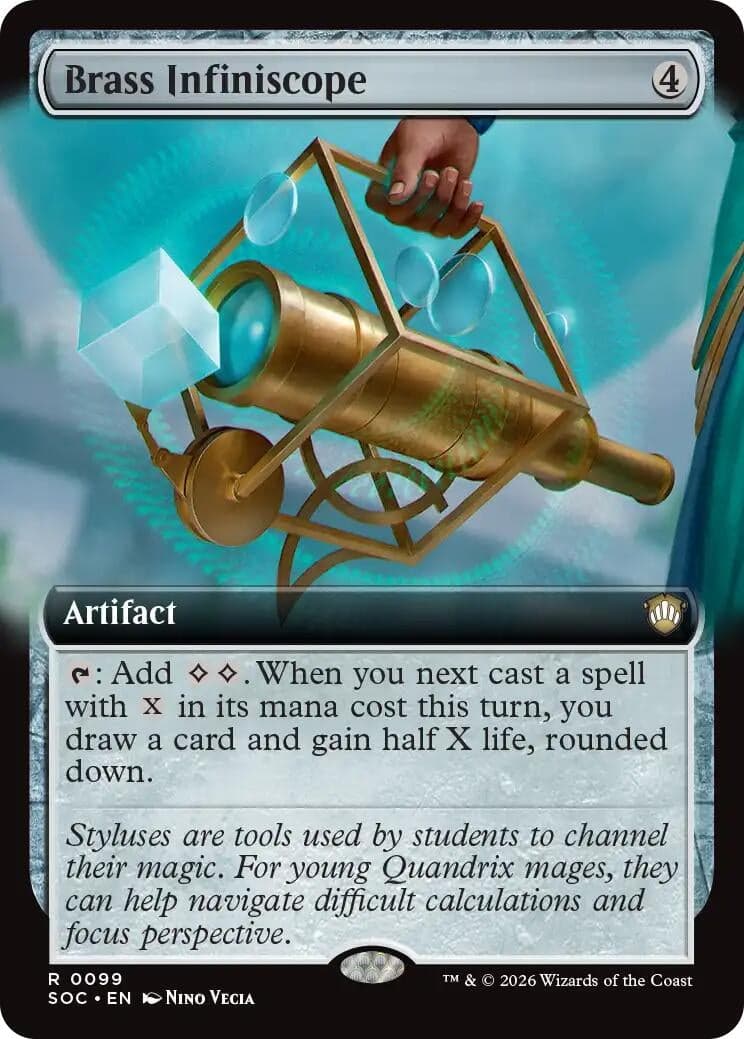 Brass Infiniscope (Extended Art) (99) (Commander: Secrets of Strixhaven)