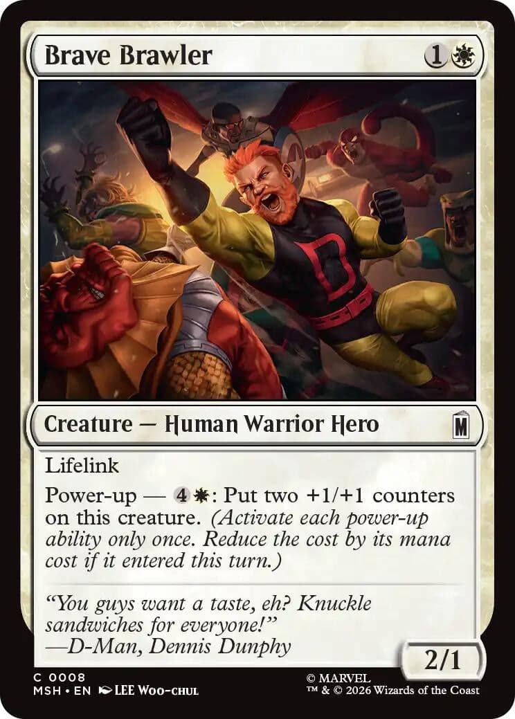 Brave Brawler (8) (Foil) (Marvel Super Heroes) (MSH)