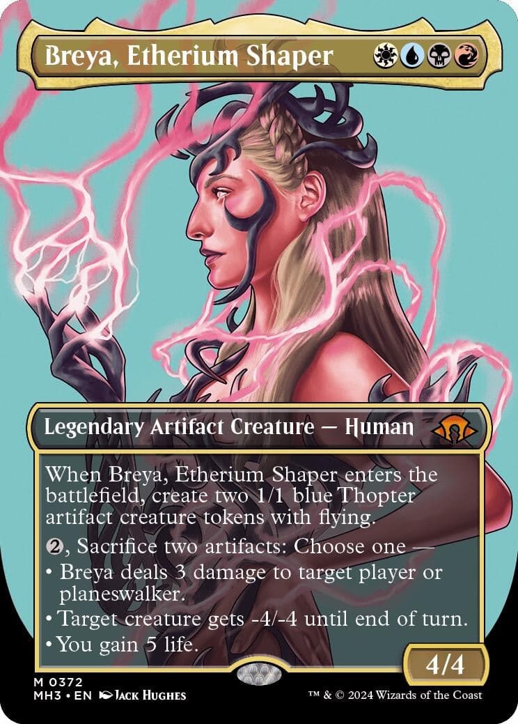 Breya, Etherium Shaper (Borderless) (372) (Foil) (Modern Horizons 3)