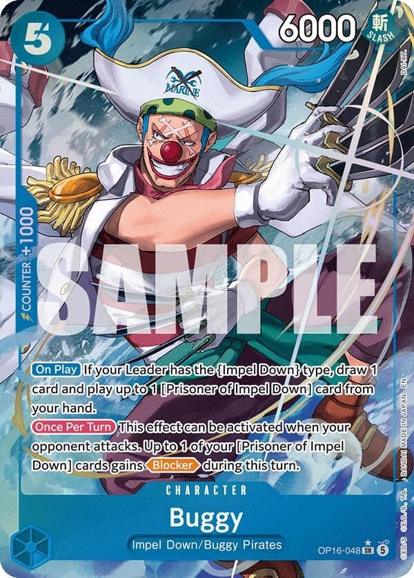 Buggy (048) (Alternate Art) (OP16-048) (Foil) (The Time of Battle)