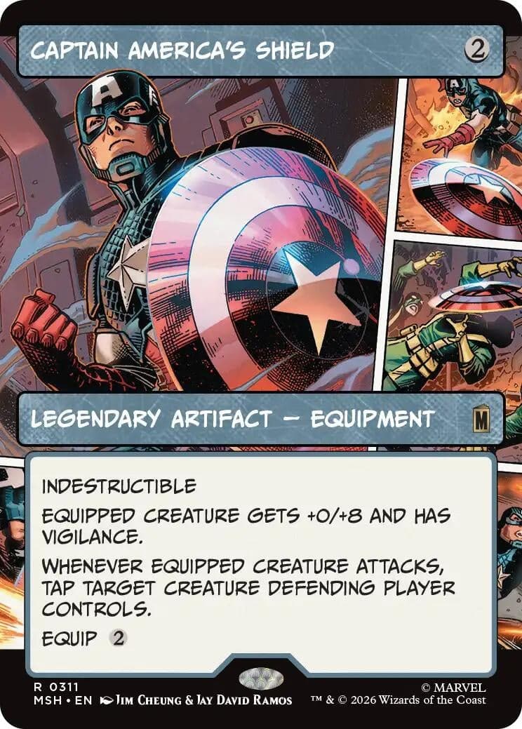 Captain America's Shield (Borderless) (0311) (311) (Foil) (Marvel Super Heroes) (MSH)