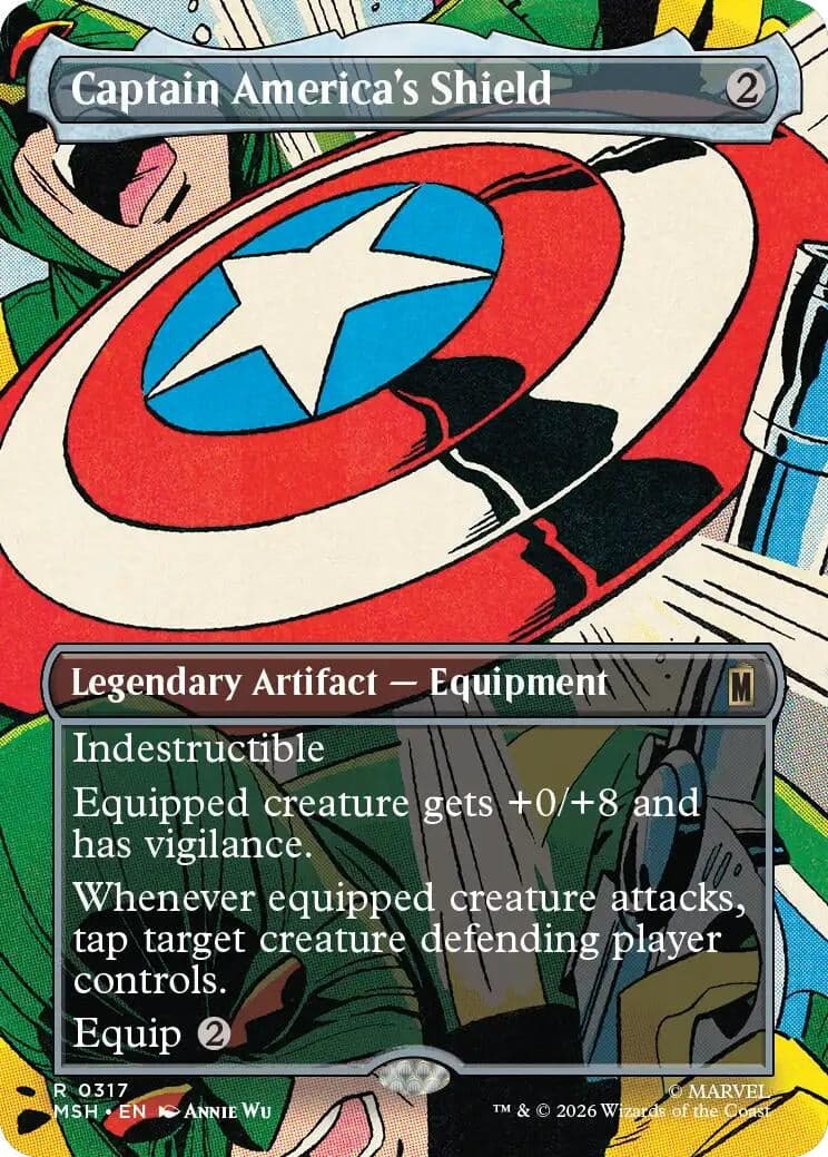 Captain America's Shield (Borderless) (0317) (317) (Foil) (Marvel Super Heroes) (MSH)