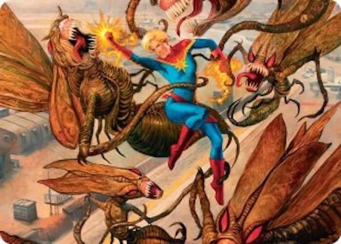 Captain Marvel, Apex Avenger Art Card (36) (Art Series: Marvel Super Heroes) (AAMSH)