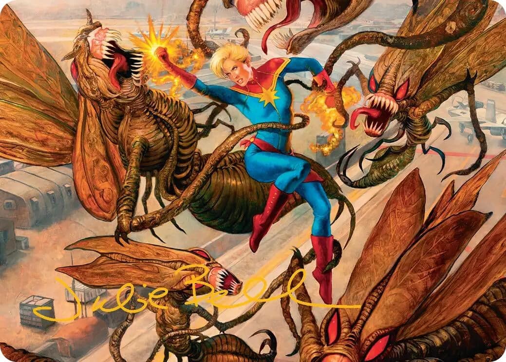 Captain Marvel, Apex Avenger Art Card (Gold-Stamped Signature) (36) (Art Series: Marvel Super Heroes) (AAMSH)