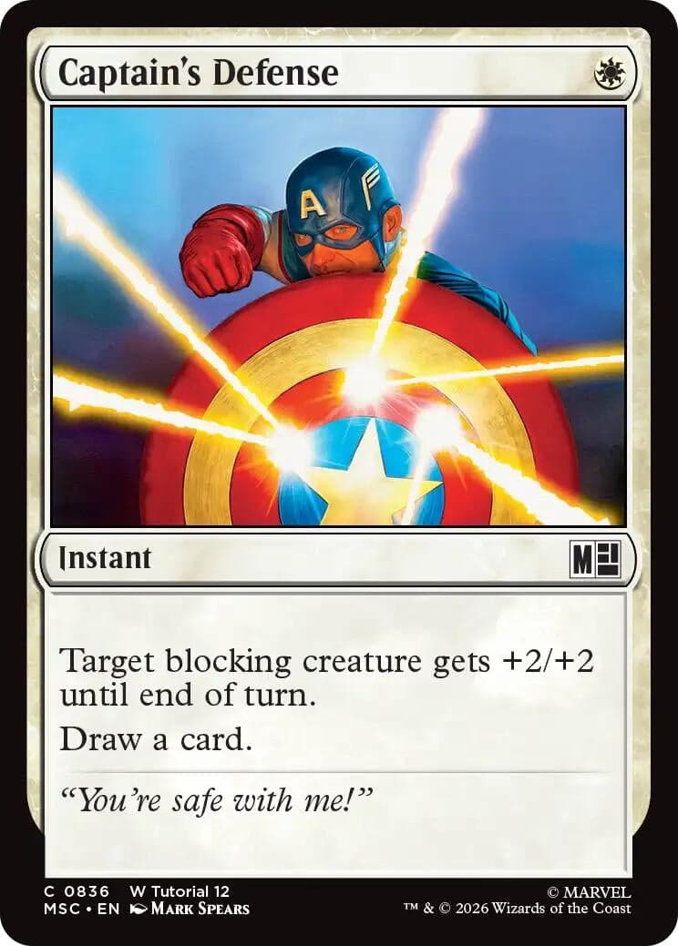 Captain's Defense (0836) (836) (Commander: Marvel Super Heroes) (MSC)
