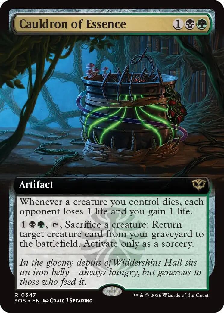 Cauldron of Essence (Extended Art) (347) (Foil) (Secrets of Strixhaven)