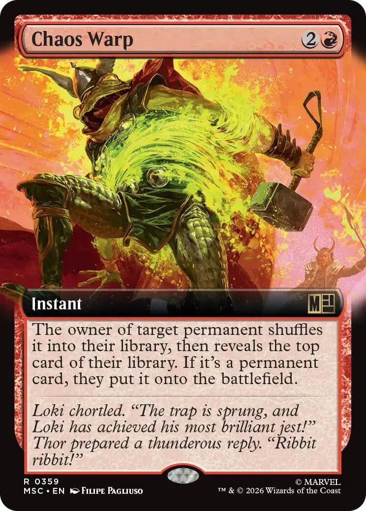 Chaos Warp (Extended Art) (359) (Foil) (Commander: Marvel Super Heroes) (MSC)