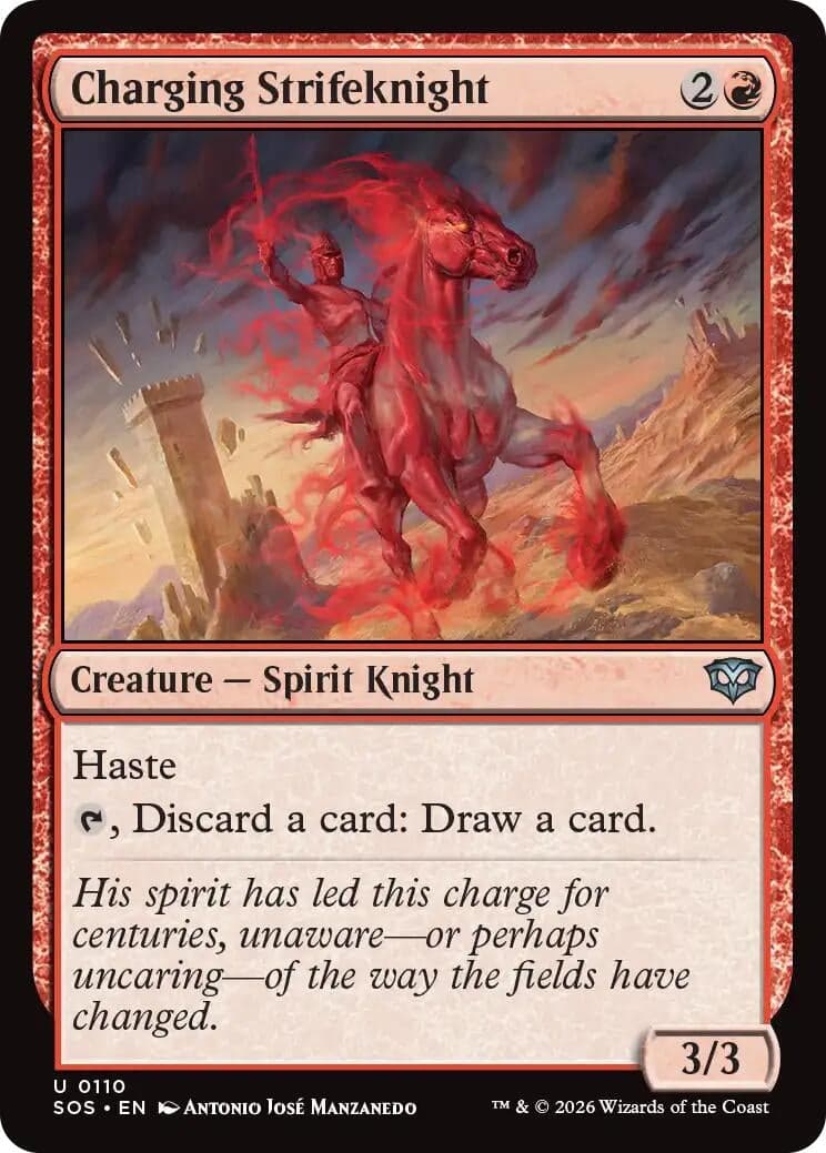 Charging Strifeknight (110) (Foil) (Secrets of Strixhaven)