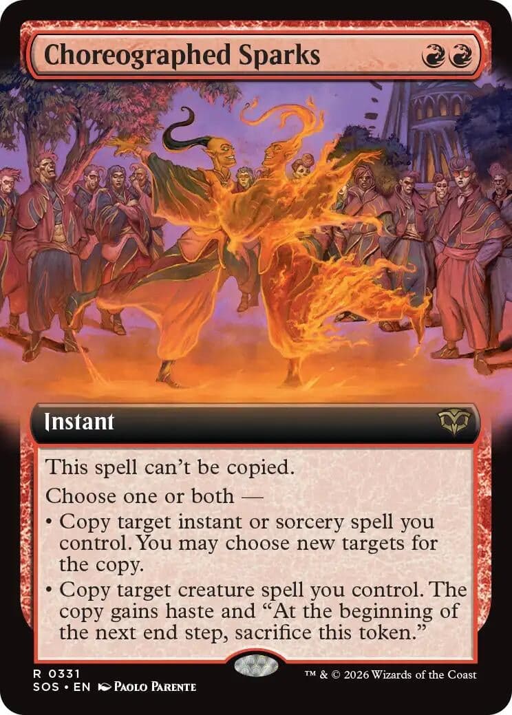 Choreographed Sparks (Extended Art) (331) (Foil) (Secrets of Strixhaven)