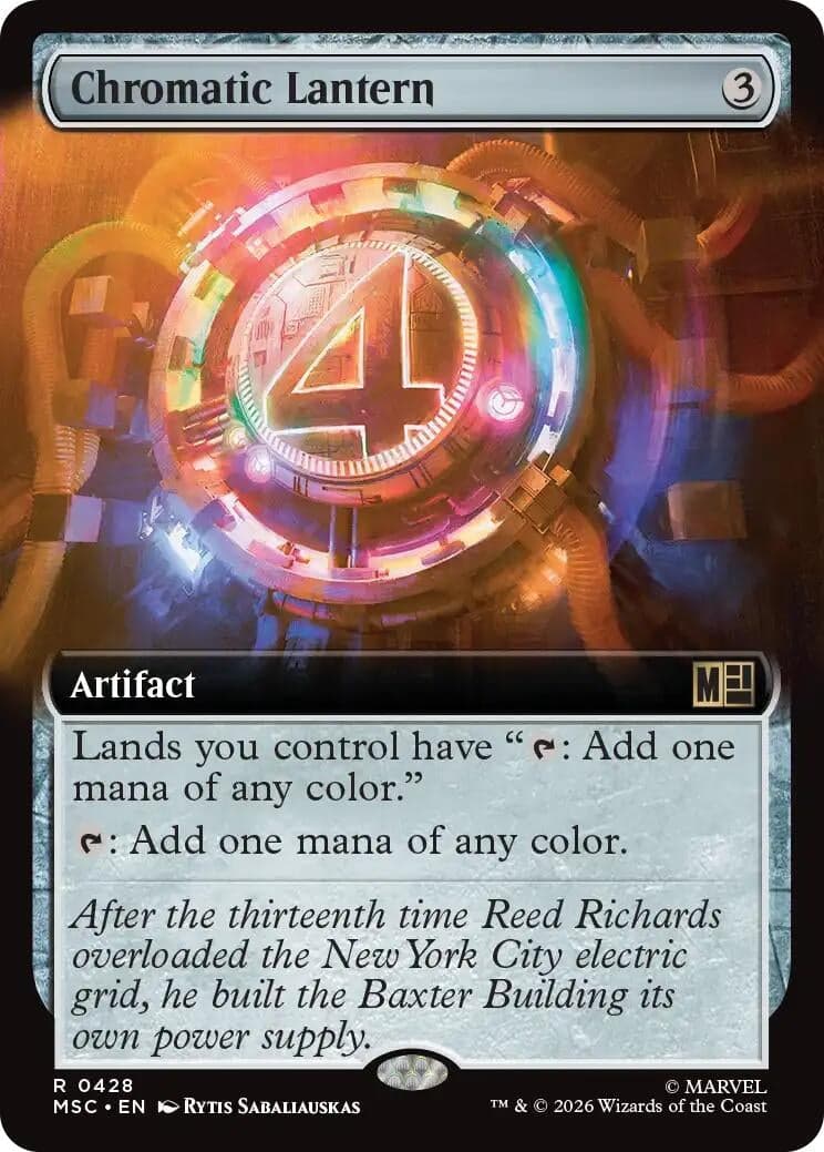 Chromatic Lantern (Extended Art) (428) (Commander: Marvel Super Heroes) (MSC)